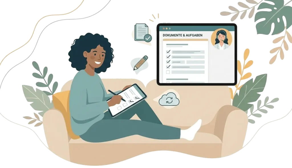 Digitale Arbeitsblätter, Übungen und Dokumente in der Mentcape App