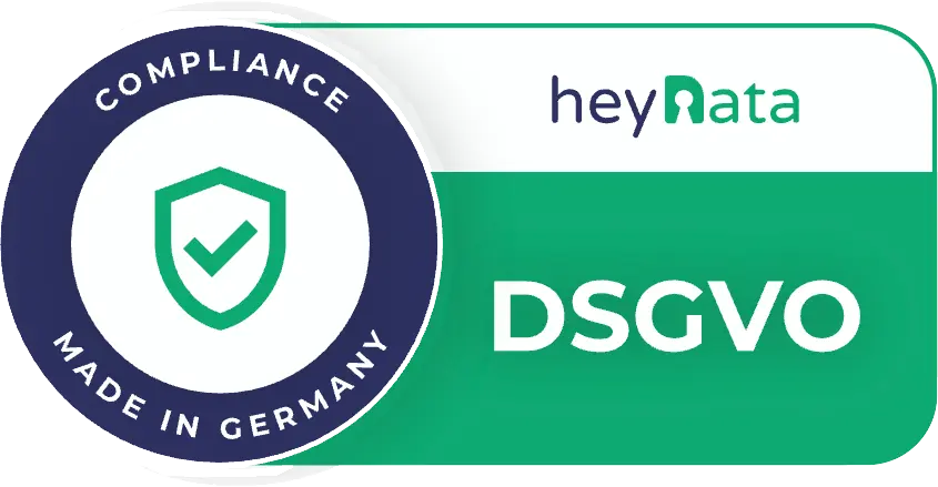 Logo des Datenschutz-Partners heyData