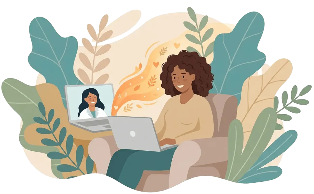 1. mentcape-online-psychotherapie-video-sitzung-am-laptop online-psychotherapie-video-sitzung-am-laptop